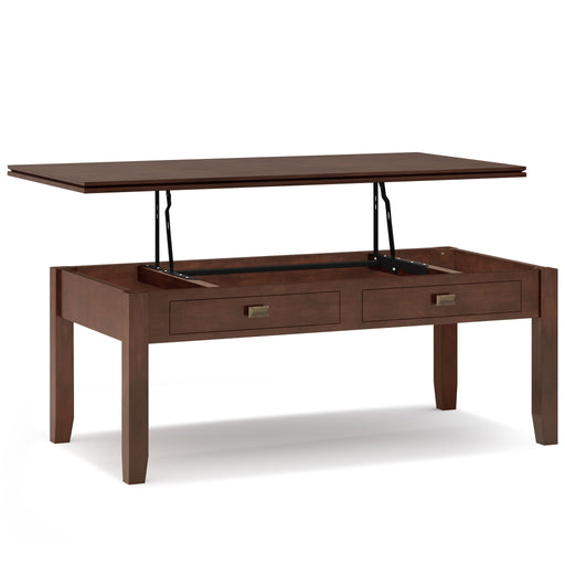 Artisan - Lift Top Coffee Table - Russet Brown - R&R Furniture Gallery (Fountain Valley, CA)