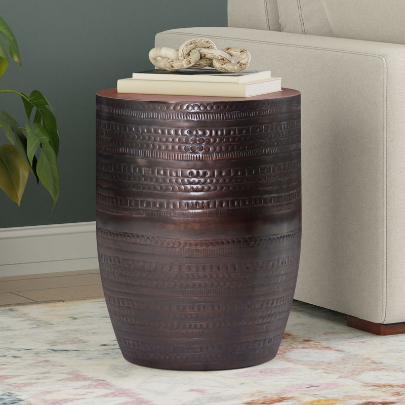 Johnsen - Handcrafted Large Metal Accent Table - R&R Furniture Gallery (Fountain Valley, CA)