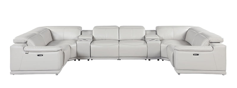 9762 - 8-Piece U-Shaped Sectional Sofa With 4 Power Recliner