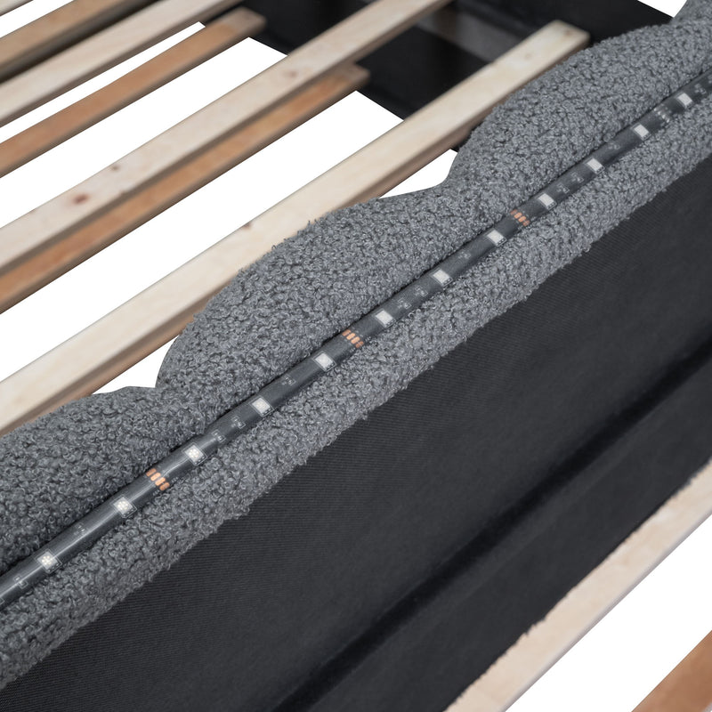 Upholstered Platform Bed With Trundle - R&R Furniture Gallery (Fountain Valley, CA)