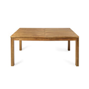 Wilson - Expandable Dining Table With Slat Design - Teak Acacia Wood - R&R Furniture Gallery (Fountain Valley, CA)