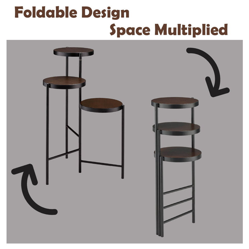 Namid - 30" Plant Stand - Black - R&R Furniture Gallery (Fountain Valley, CA)