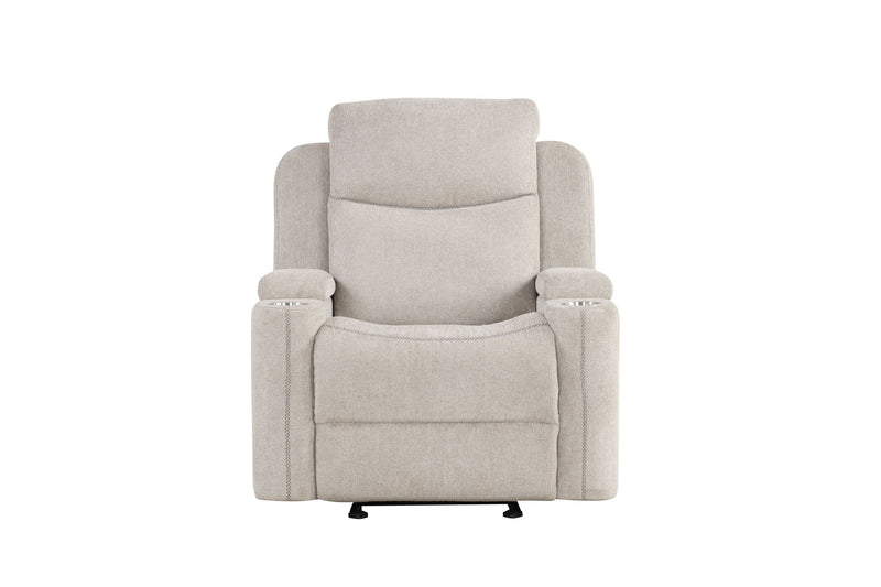 Galya - Motion Glider Recliner - Light Gray