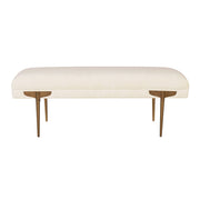 Brno - Waived Velvet Bench - R&R Furniture Gallery (Fountain Valley, CA)