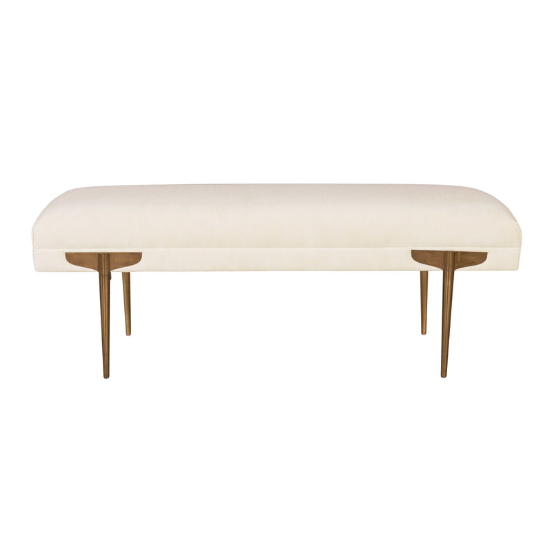 Brno - Waived Velvet Bench - R&R Furniture Gallery (Fountain Valley, CA)