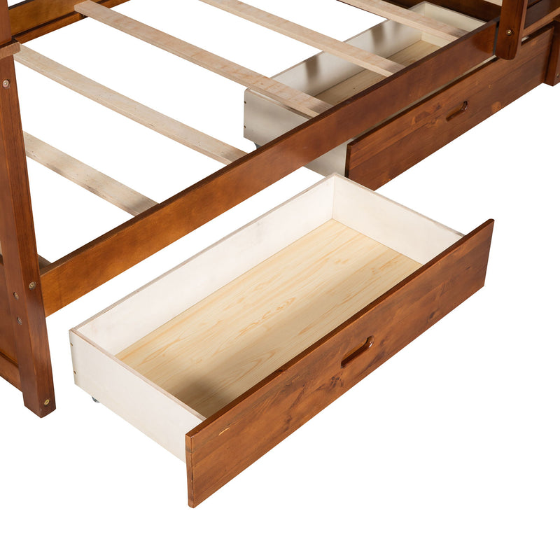 Bunk Bed With Ladders And 2 Storage Drawers - R&R Furniture Gallery (Fountain Valley, CA)