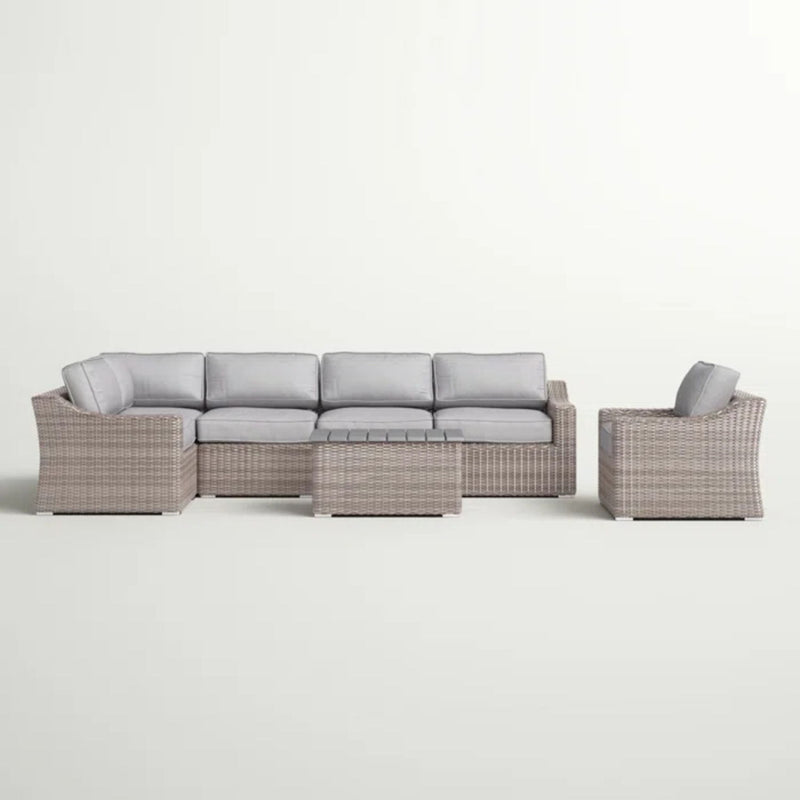 Stylish Sofa Seating Group With Cushions Perfect For Outdoor Gatherings - R&R Furniture Gallery (Fountain Valley, CA)