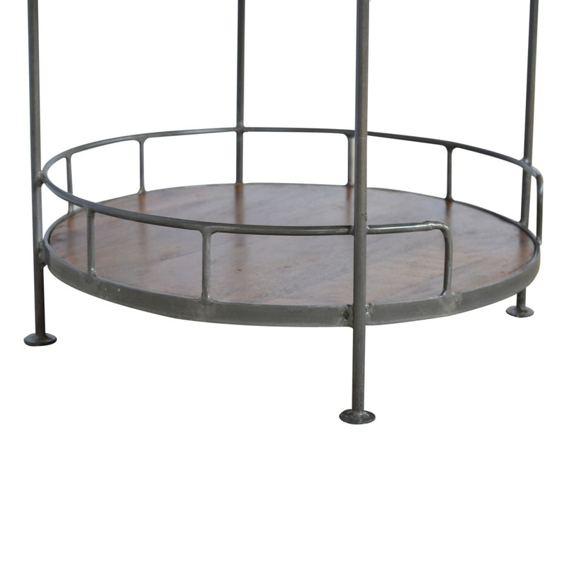 Round Butler Tray Table - Chestnut - R&R Furniture Gallery (Fountain Valley, CA)