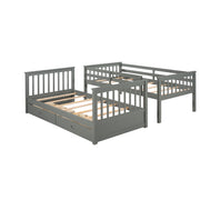 Bunk Bed With Ladders And 2 Storage Drawers - R&R Furniture Gallery (Fountain Valley, CA)
