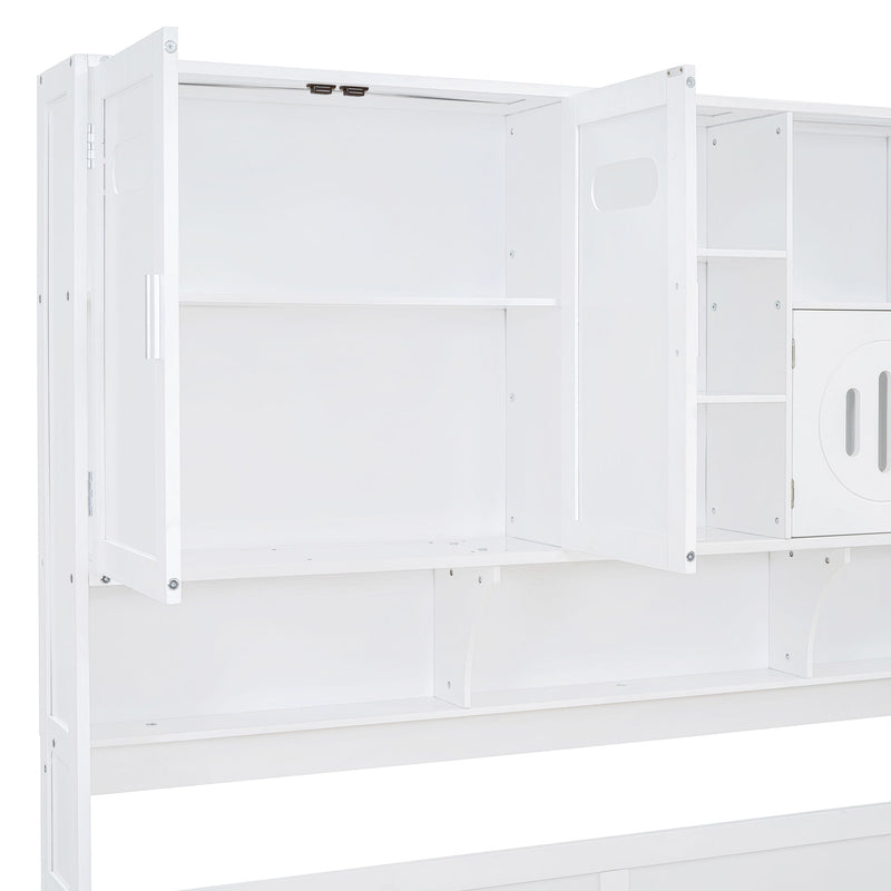 Daybed With All-In-One Cabinet And Shelf - R&R Furniture Gallery (Fountain Valley, CA)