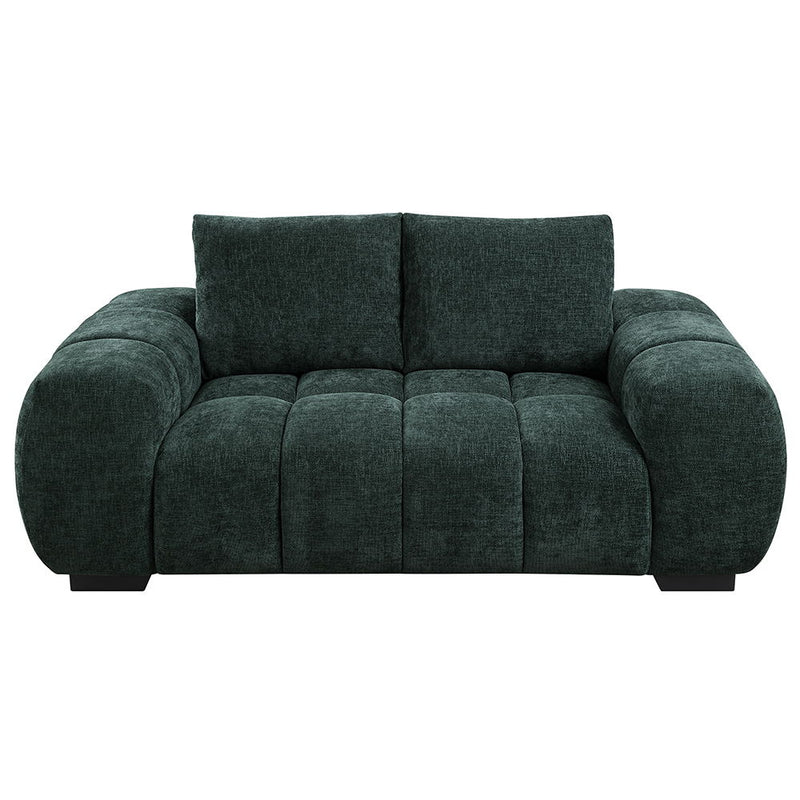 Ferrand - Loveseat - Green Linen - R&R Furniture Gallery (Fountain Valley, CA)