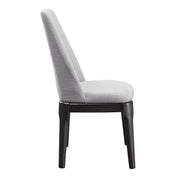 Madan - Side Chair (Set of 2) - Light Gray Linen & Gray Oak - R&R Furniture Gallery (Fountain Valley, CA)