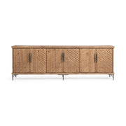 Classic Home Edison 6-door cabinet in Sandy Cove with buffets, featuring a stylish wooden design and six spacious doors.