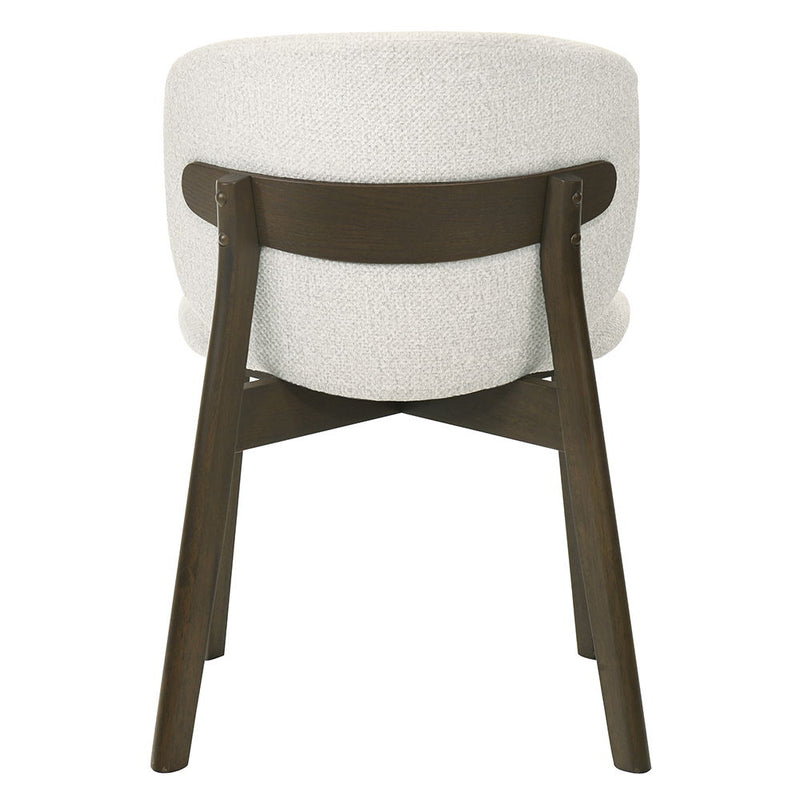 Mallin - Side Chair (Set of 2) - Gray Chenille & Walnut - R&R Furniture Gallery (Fountain Valley, CA)