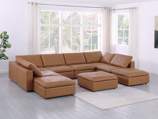 1100 - Top-Grain Italian Leather 9-Piece Sectional With Chaise - R&R Furniture Gallery (Fountain Valley, CA)