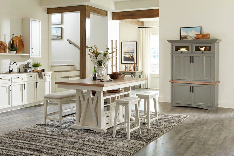 Americana Modern Dining - Counter Stool - Cotton - R&R Furniture Gallery (Fountain Valley, CA)