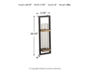 Colburn - Wall Sconce - Natural / Black - R&R Furniture Gallery (Fountain Valley, CA)
