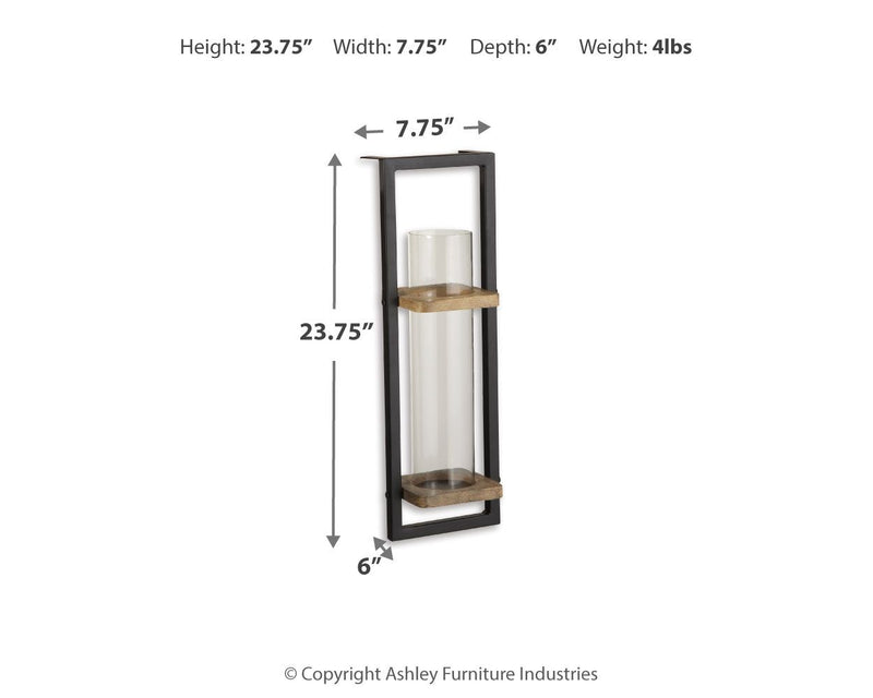 Colburn - Wall Sconce - Natural / Black - R&R Furniture Gallery (Fountain Valley, CA)