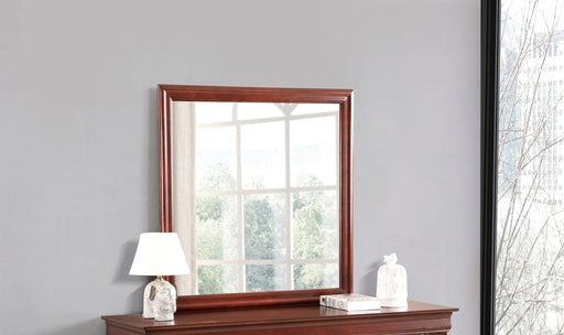Elegant traditional wall mirror by Glory Furniture with a classic frame, suitable for any room decor.