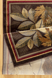 Nature's Nest - 5'3" X 7'3" Lodge Area Rug - Multi, Brown - R&R Furniture Gallery (Fountain Valley, CA)