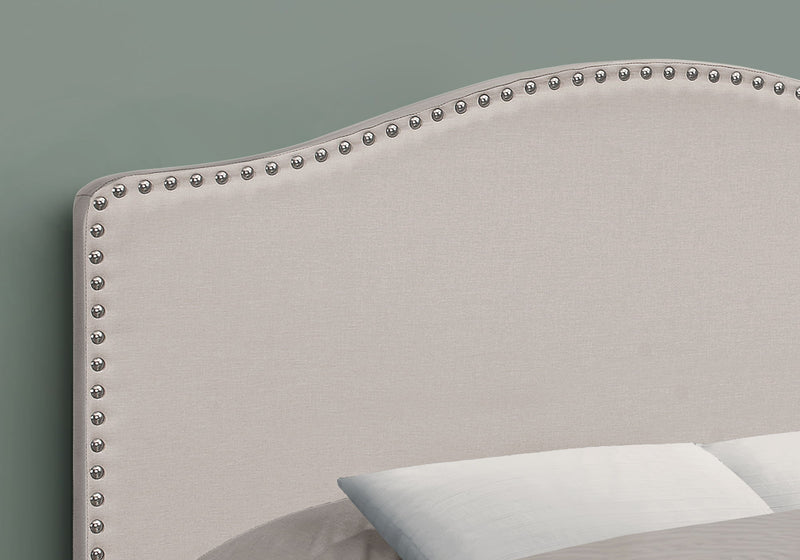 Full Size, Bed Headboard Only, Upholstered, Transitional - Beige - R&R Furniture Gallery (Fountain Valley, CA)