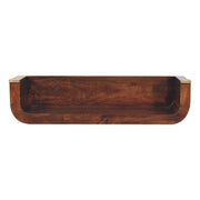 Indira - Floating Console Table - Walnut - R&R Furniture Gallery (Fountain Valley, CA)