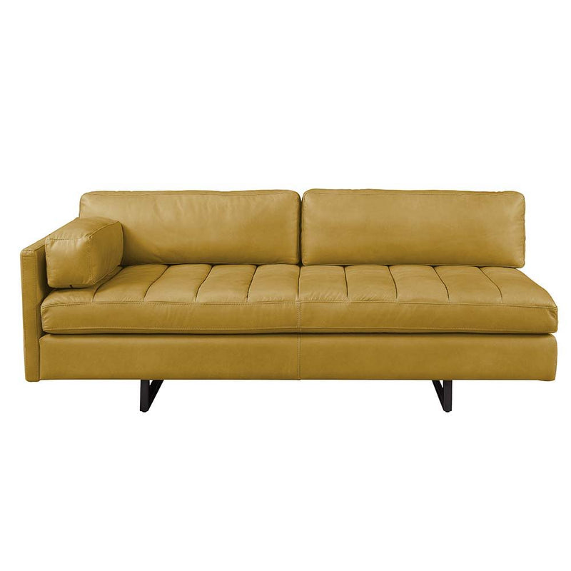 Radia - Sofa With Pillow - Turmeric Top Grain Leather - R&R Furniture Gallery (Fountain Valley, CA)