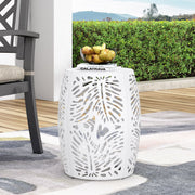 Modern design metal end table by Noble House, large size with sleek frame and contemporary style, ideal for living room decor.