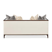 Belmont Place - Loveseat - Cream / Espresso - R&R Furniture Gallery (Fountain Valley, CA)