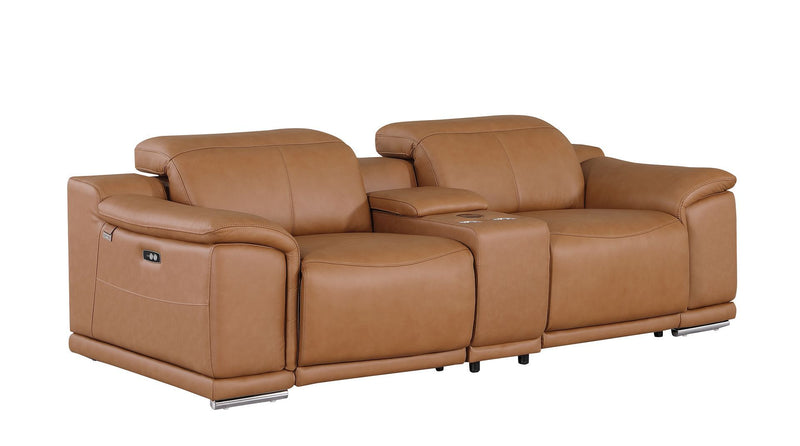 9762 - 7-Piece Modular Power Reclining Sofa, Loveseat And Chair Set With 5 Power Recliners In