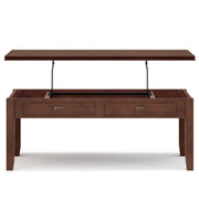 Artisan - Lift Top Coffee Table - Russet Brown - R&R Furniture Gallery (Fountain Valley, CA)
