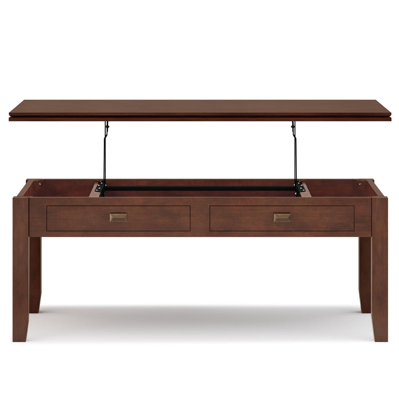 Artisan - Lift Top Coffee Table - Russet Brown - R&R Furniture Gallery (Fountain Valley, CA)