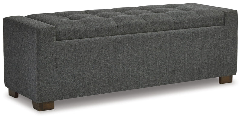 Cortwell - Storage Bench - Gray - R&R Furniture Gallery (Fountain Valley, CA)
