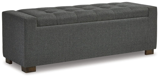 Cortwell - Storage Bench - Gray - R&R Furniture Gallery (Fountain Valley, CA)