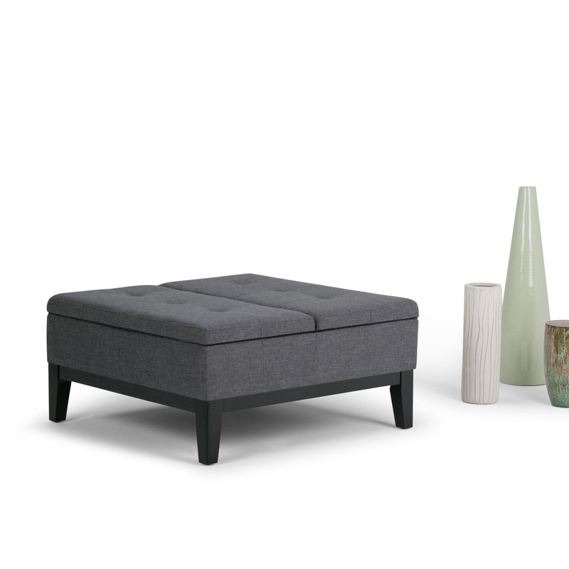 Dover - Multifunctional Lift Top Coffee Table Storage Ottoman - R&R Furniture Gallery (Fountain Valley, CA)