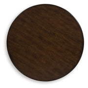 Frallyn - Round End Table - Dark Brown - R&R Furniture Gallery (Fountain Valley, CA)