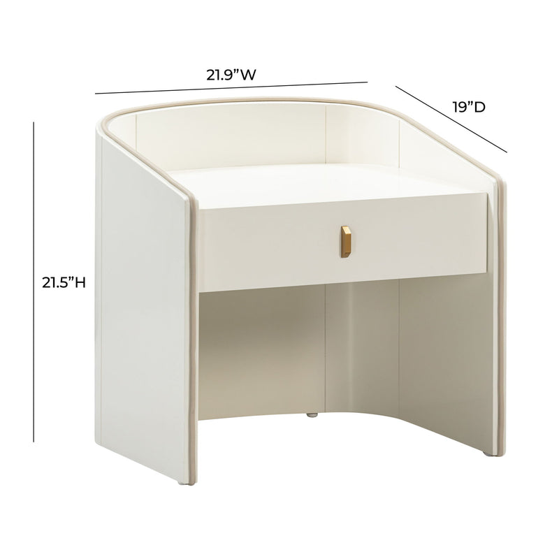 Collins - Lacquer Nightstand - R&R Furniture Gallery (Fountain Valley, CA)
