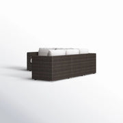 Luxurious Wicker Patio Sectional With Weather Resistant Sunbrella Cushions - R&R Furniture Gallery (Fountain Valley, CA)