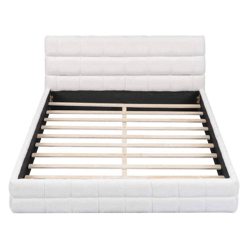 Upholstered Platform Bed With Headboard - R&R Furniture Gallery (Fountain Valley, CA)