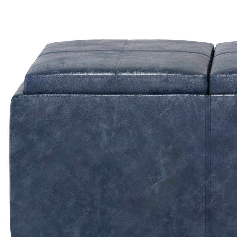 Avalon - Upholstered Storage Ottoman - R&R Furniture Gallery (Fountain Valley, CA)