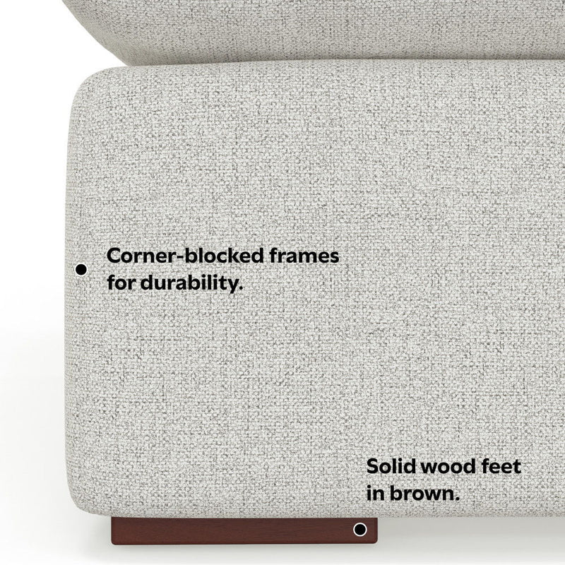 Jasmine - Ottoman - Gray