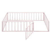 Metal Floor Bed Frame With Fence And Door - R&R Furniture Gallery (Fountain Valley, CA)