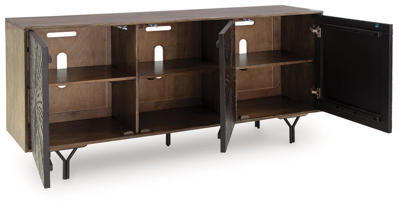 Lavinmont - Accent Cabinet - Multi Brown - R&R Furniture Gallery (Fountain Valley, CA)