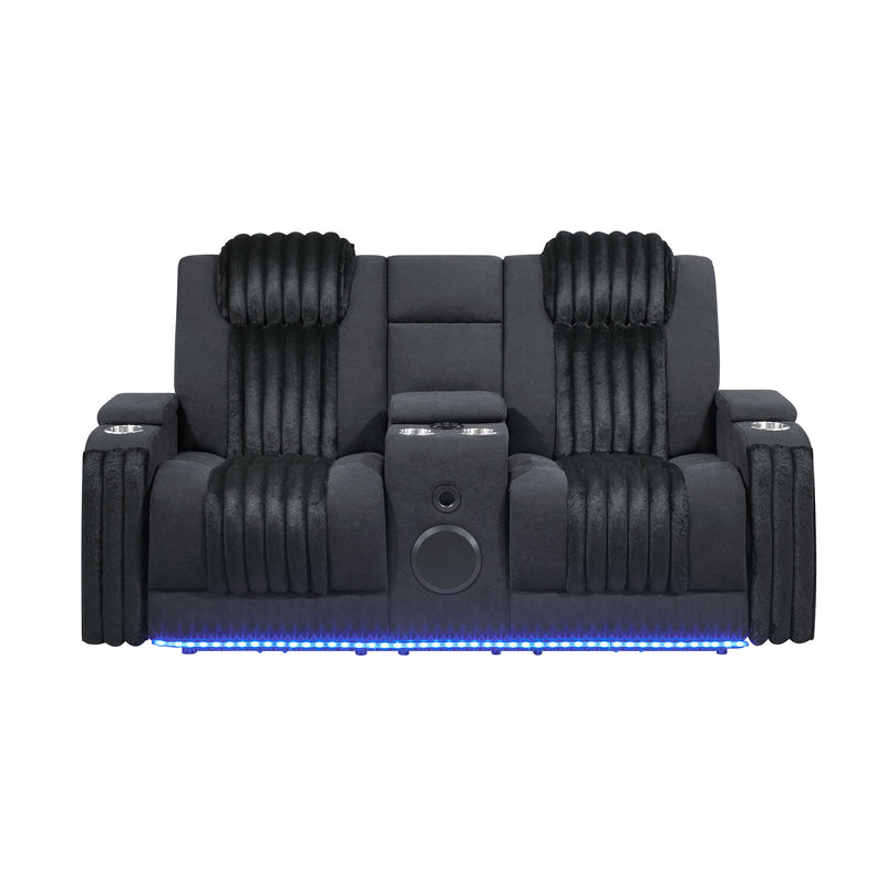 Duran - Power Reclining Loveseat With Power Headrest - R&R Furniture Gallery (Fountain Valley, CA)