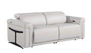 1126 - Top Grain Power Reclining Italian Leather Sofa - R&R Furniture Gallery (Fountain Valley, CA)