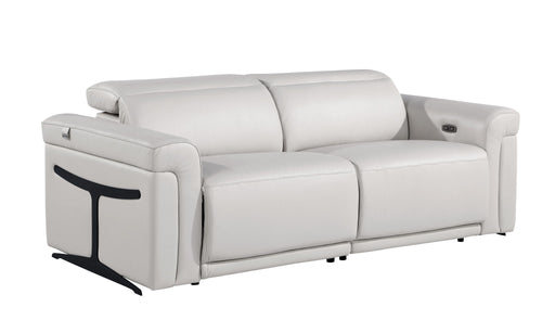 1126 - Top Grain Power Reclining Italian Leather Sofa - R&R Furniture Gallery (Fountain Valley, CA)