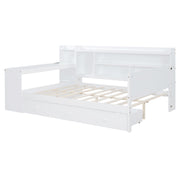 Daybed With 3 Drawers USB Ports And Desk - R&R Furniture Gallery (Fountain Valley, CA)