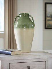 Andorbury - Vase - Green / Beige - R&R Furniture Gallery (Fountain Valley, CA)