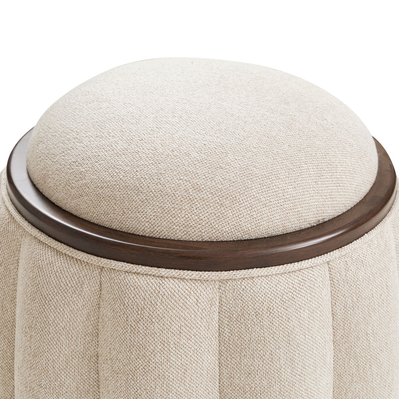 Camellia Field - Round Bench - Beige - R&R Furniture Gallery (Fountain Valley, CA)