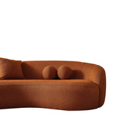 Drake - Japandi Style Curvy Boucle Sofa - R&R Furniture Gallery (Fountain Valley, CA)